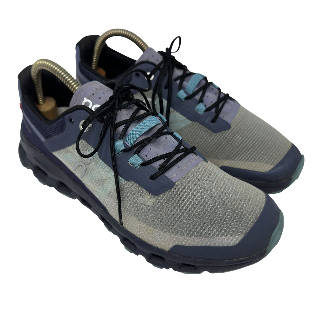 On Cloudvista Trail Running Shoes Womens 9.5 Gray Blue Teal Lightweight Comfort